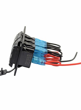 3组拨动摇杆船形开关USB蓝色面板 汽车船M船舶RV卡车面板12V