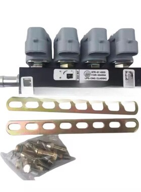 LPG/CNfG汽车油改气喷油器轨4cyl灰色线圈气体套件燃气汽车配件