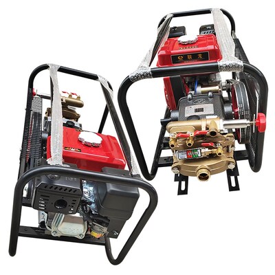 联龙170汽油机海顺537型自卸白陶瓷免黄油柱塞泵方W架式喷雾打药