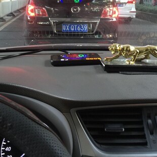 汽车玻璃投影f仪显示器抬头车速显示时速警示OBD免接线多功能车用