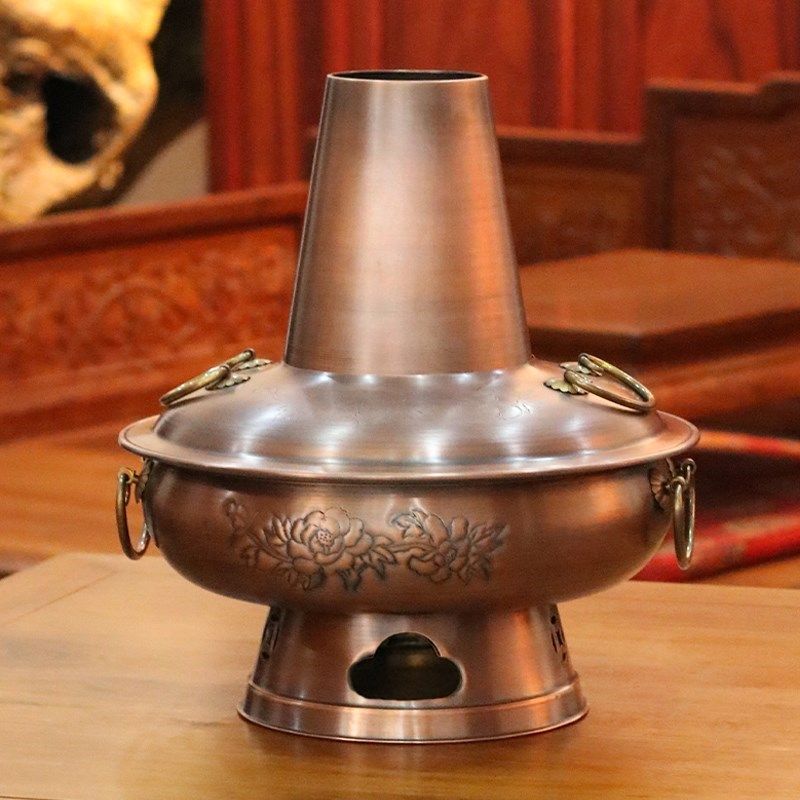 熙亮木炭铜火锅j涮锅暖锅烧炭火锅炉特厚老式纯铜纯紫铜老北京铜,厨房/烹饪用具,火锅,淘宝优惠券,粉丝福利购,淘宝优惠卷
