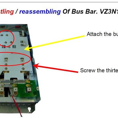 施耐德变频器ATV71 61系列45 55 75GKW正负千瓦母铜排牌VZ3N1312