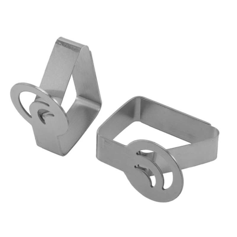 极速10 Pcs Stanless Streel Table Cloth Clp Promenade Round T