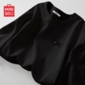 【 100% Cotton Long T 】 Black (MT Fishing Black Cat Chest Logo)