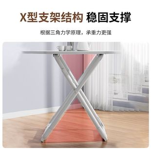 出租屋桌椅 简易折叠圆桌餐桌家用小户型吃饭小桌子户外摆摊便携式