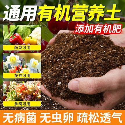 营养土养花通用型专用种菜家用园艺肥料花土多肉草莓种植土壤肥料