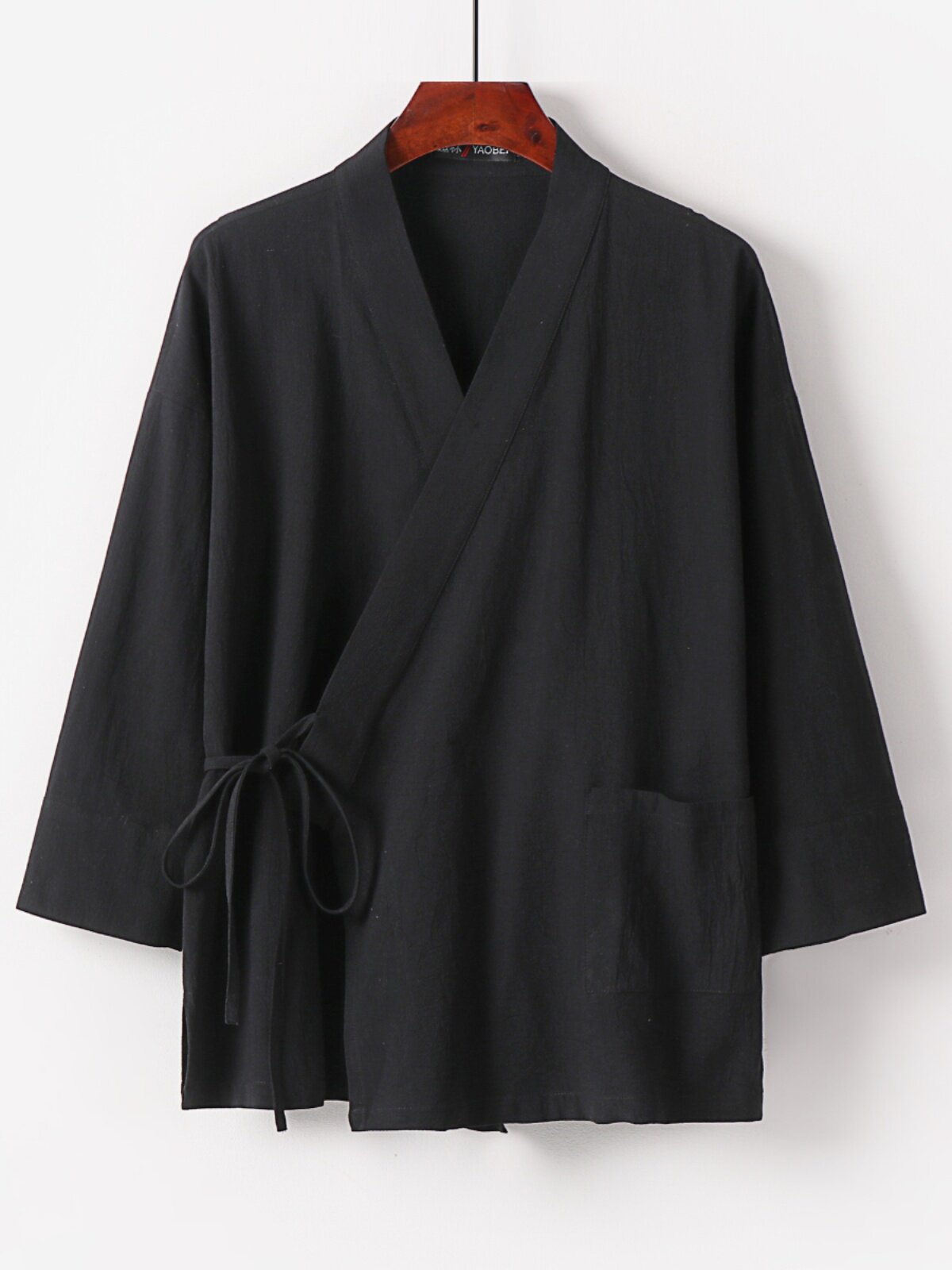 당나라 정장 국가 동향 복고풍 스타일 HANFU 레이스 업 셔츠 남성 면화 및 린넨 초대형 중국 스타일 카디건 느슨한 도교 가운 남성 의류