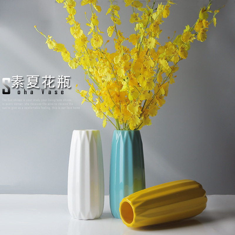 厂家直销摆件干花绢布花 插花花瓶 家居客厅电视柜玄关餐桌装饰品
