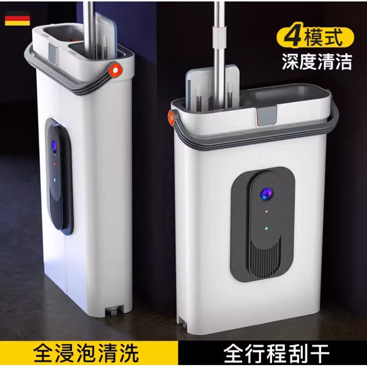 德国平板拖把家用一拖净2025新款大号拖地神器免手洗加厚懒人拖布