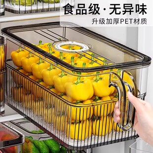 德国冰箱收纳盒整理盒冷冻专用食品级保鲜盒厨房蔬菜鸡蛋储物盒子