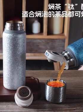 德国新款耐酸耐腐蚀双层保温钛杯