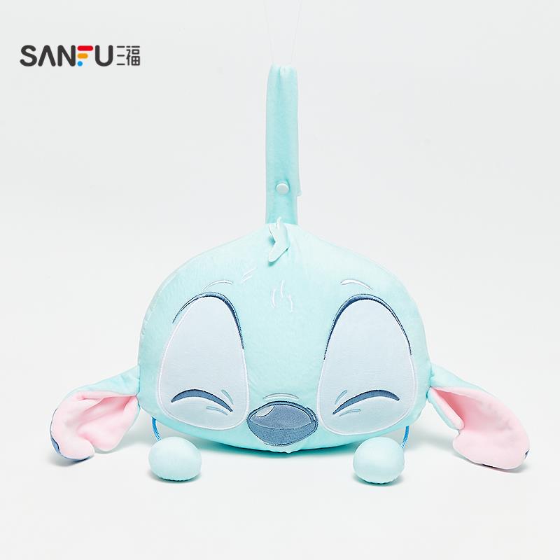 三福Stitch史迪奇翻面颈枕 可爱创意潮流毛绒U型枕垫501624