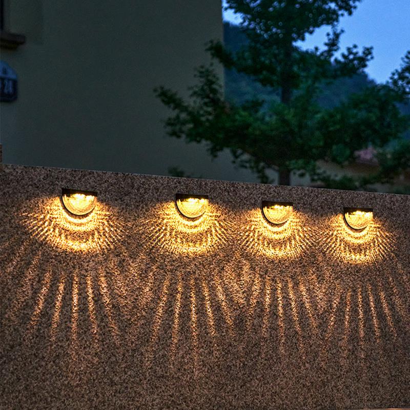 新款太阳能壁灯户外防水家用装饰庭院花园灯露台阳台小夜灯氛围灯