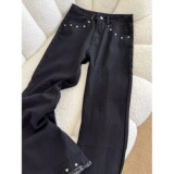微喇牛仔裤新款休闲喇叭裤513ACK1179P40，男装牛仔裤，星座513A