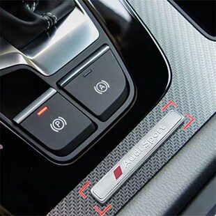 Q2L 奥迪夸戳中控标 Q7改装 A6L 副驾内饰金属车贴 gA4L