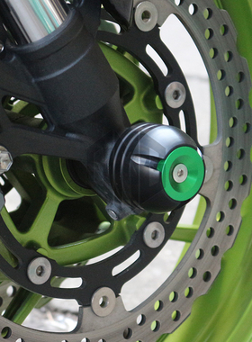 适用川崎VERSYS异兽100u0 650改装前轮防摔球铝合金防倒保护块配