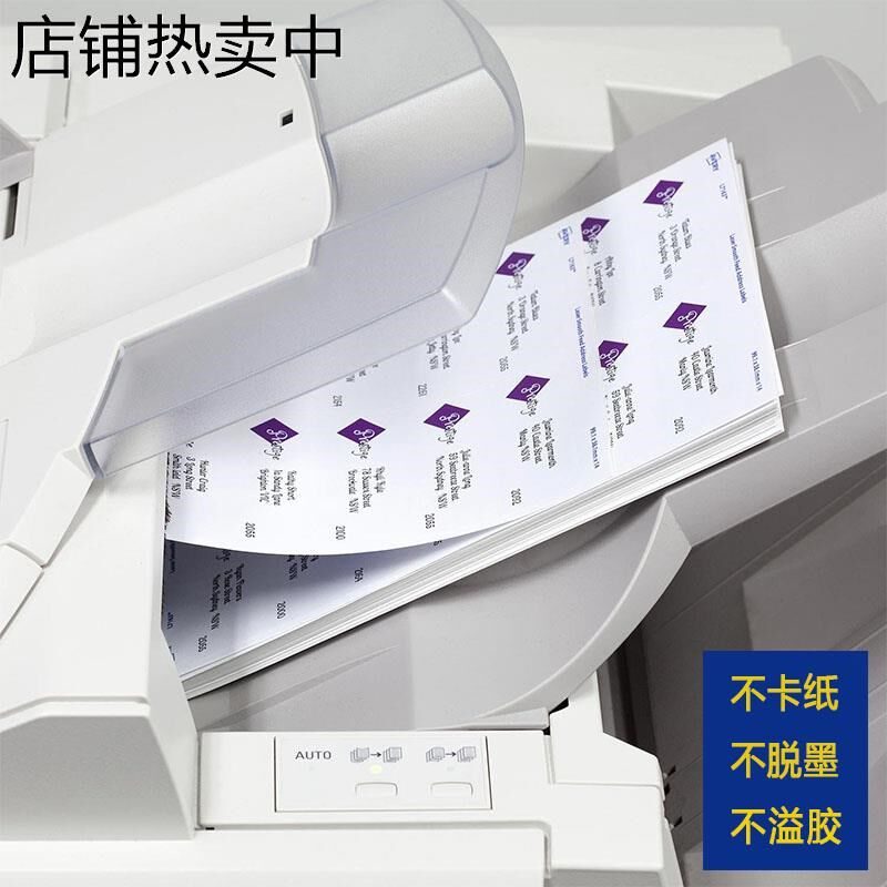 A4不干胶打印标签纸 贴纸条v码名字标签 L71 L76 100页装