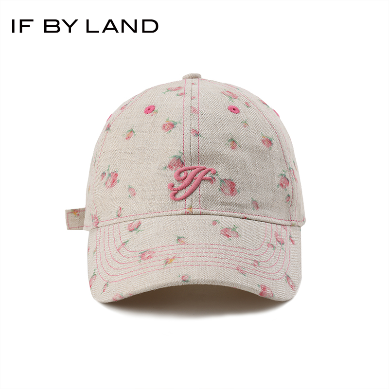IFBYLAND水洗花体LOGO棒球帽