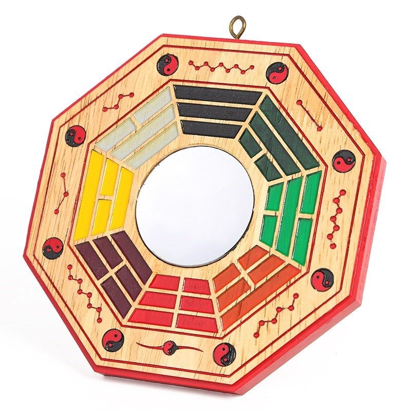 新品天然桃木八卦镜挂件四神兽九宫太极凹凸N镜摆件家用门口平面,家居饰品,装饰摆件,淘宝优惠券,粉丝福利购,淘宝优惠卷