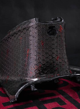 9号电动汽车E300P原车改装蜂窝红箔碳纤维Pp零N件黑色零件外壳前