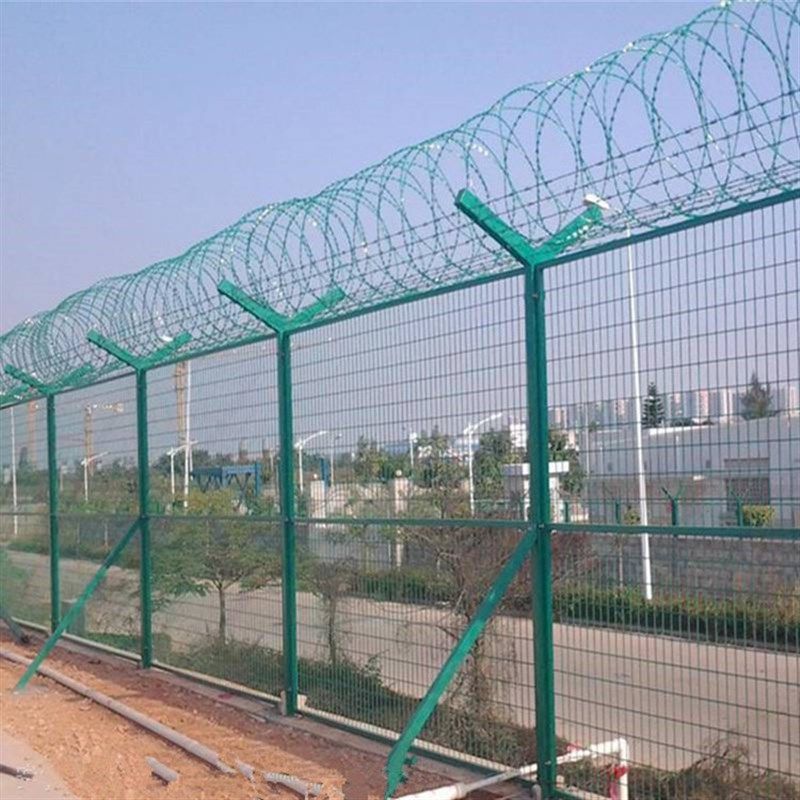 飞机场防护网飞行区网围界三折弯飞机J场隔离网隔离防攀爬护栏,金属材料及制品,丝网/金属网,淘宝优惠券,粉丝福利购,淘宝优惠卷