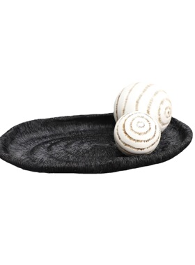 极简托盘摆件现代极简软装样板z房间客厅茶几白色收纳桌面几何摆