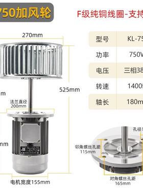 热循环隔热离心风机耐高温隧道炉锅炉长轴电机回流380v22Z0v工业