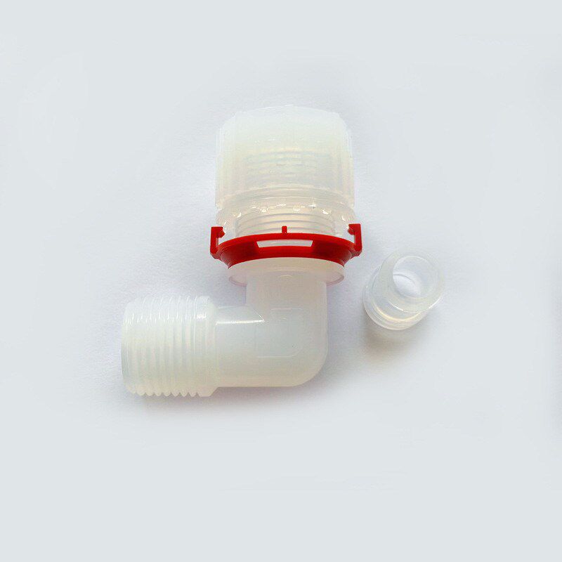 韩国INNODIS PFA弯头入珠R扩口卡套式管接头