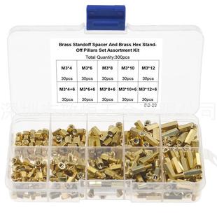 六角銅柱m3盒裝 組合m3 124雙 300pcs10 隔離8外貿(mào) 通單通