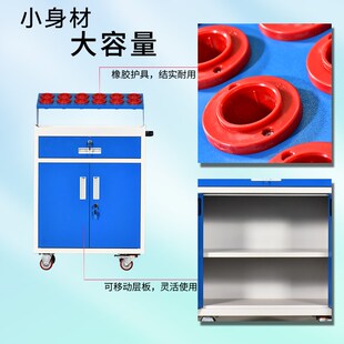 数控加工中心工具柜cnc刀具w车bt40刀具柜车间用钢制带锁50刀柄架