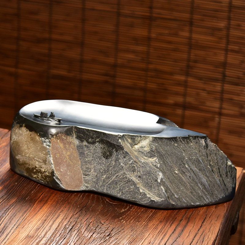 歙砚手工雕刻平湖天然q原石黑龙尾高档收藏摆件端砚台文房四宝笔,文具电教/文化用品/商务用品,文房四宝,淘宝优惠券,粉丝福利购,淘宝优惠卷