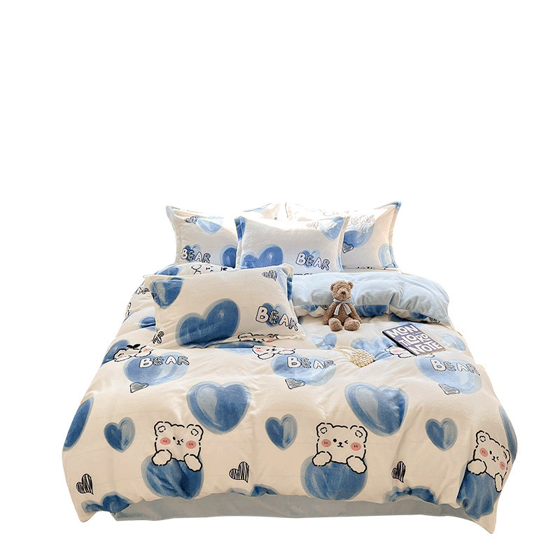 冬季牛奶加绒f被套单件双人150x200x230珊瑚绒儿童被罩法兰绒被单,床上用品,被套,淘宝优惠券,粉丝福利购,淘宝优惠卷