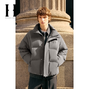 SEASON HIGH秋冬季 宽松舒适简约时尚 潮流百搭保暖羽绒服外套男装