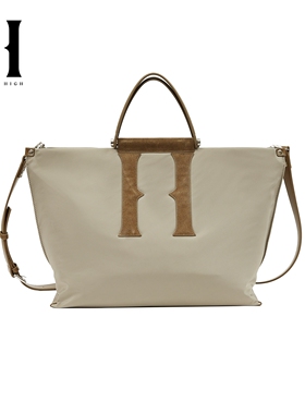 SEASONHIGH秋季款女士手提肩背双款式tote包拼接内置口袋女包