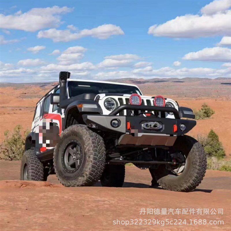 适用于JEEP吉普JL牧马人前杠 JT角斗士保险杠竞技S前杠 JL改装前