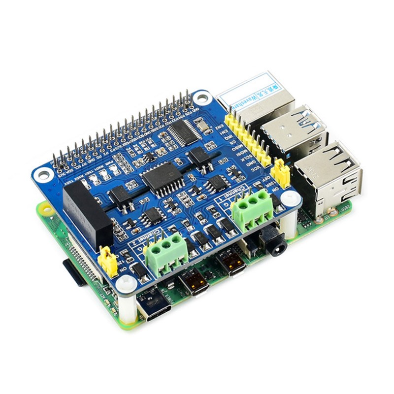 载板SC16IS752+SP3485 树莓派2-CH RS485 HAT 双通道隔.离型扩展