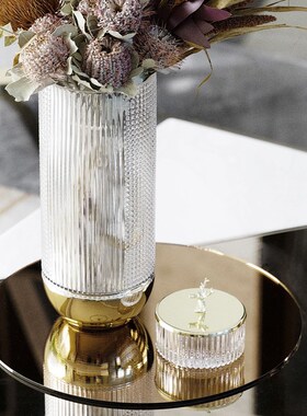 Rzone 轻奢客厅电p视柜家居花艺花器现代玻璃花瓶摆件茶几软装饰