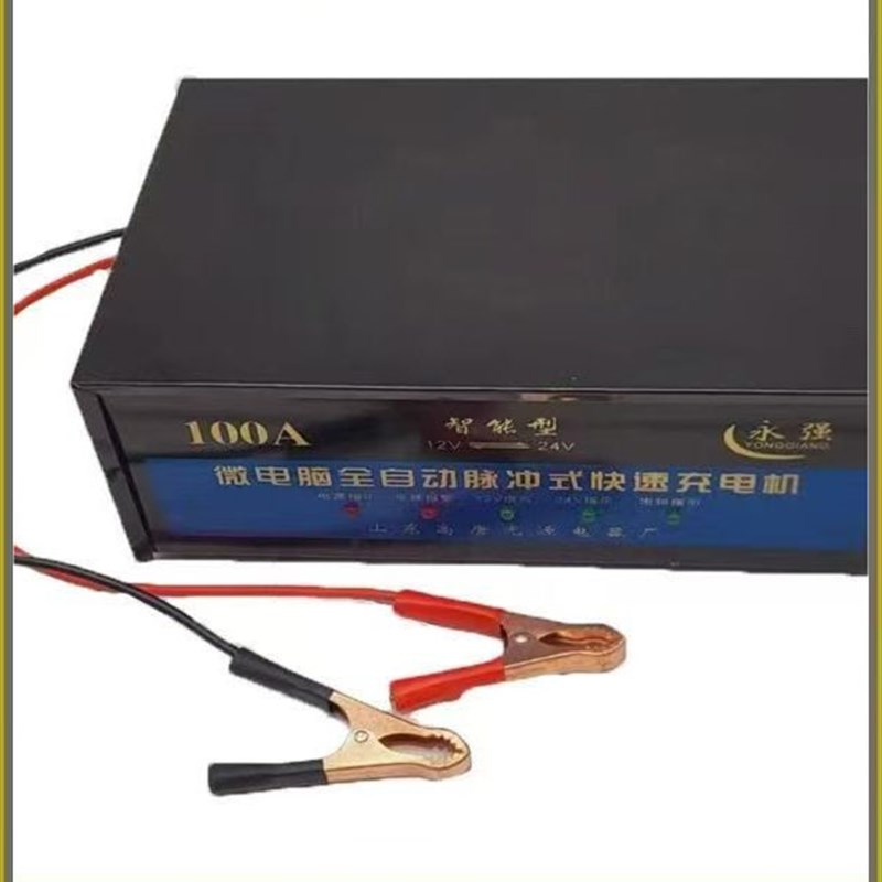 时风三轮车电子充电l器农用车一体机电瓶充电器12V24V快速充电器