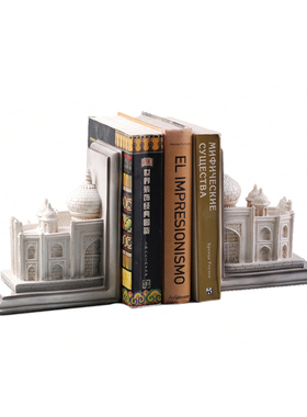 欧式建筑书立家居书房装饰v摆件样板间软装饰品简约时尚书靠书档