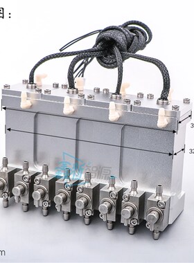 迈创UV平e板机金属二级墨盒 连体墨盒 4色连体二级墨瓶 带阀门墨