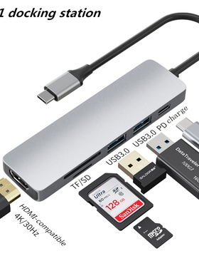 Thunderdbolt 3 Adapter USB Type C Hub HDMI-compatible 4K sup