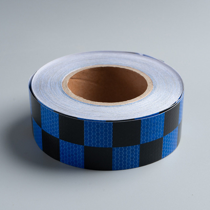 厂家直销黑晶格子反光贴货车保险杠防撞反光车贴反光条警示反光膜