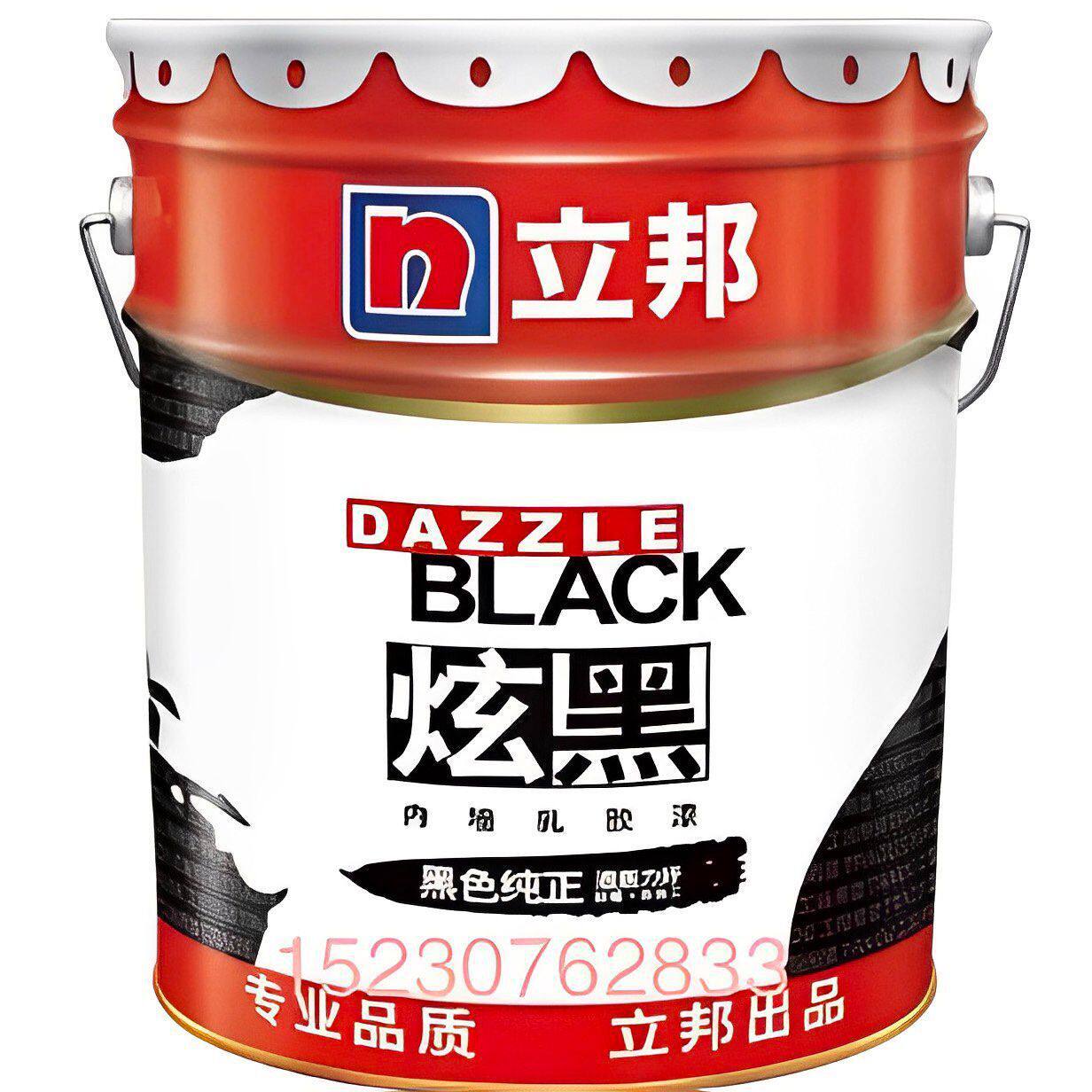 厂家直销炫黑内墙乳胶漆屋顶地下室天花板纯黑色黑漆防霉涂料油漆