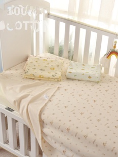 婴儿床床单定做拼接床床单新生儿全棉针织宝宝床单有机棉婴儿床品