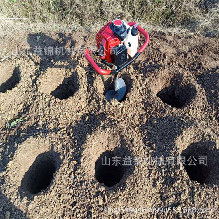 甘蔗种植打眼f机 小型地面打洞钻孔机 工程地基回旋式打桩挖坑机