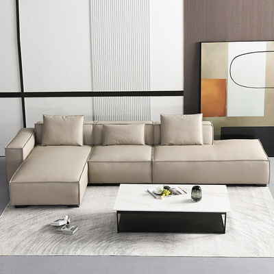新款意式极简科技布直条沙发北欧现代小户型样板房民宿组合小沙发