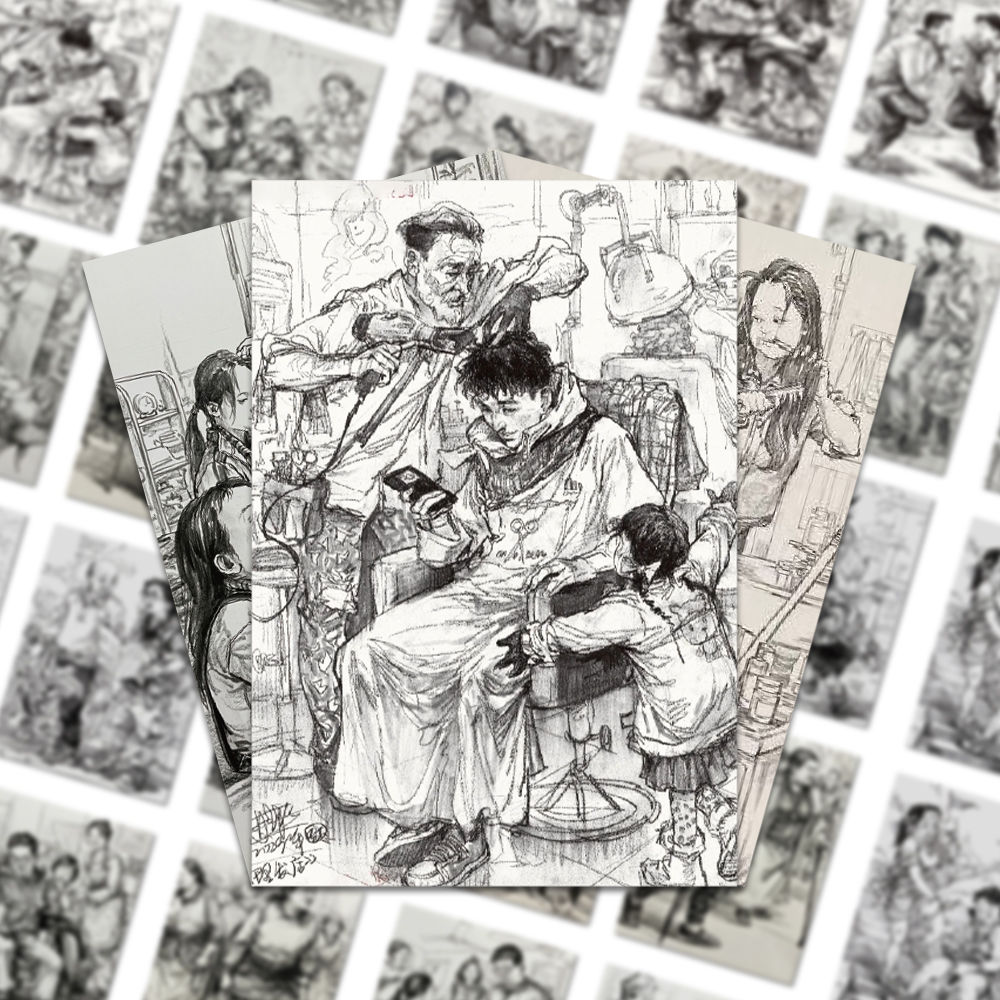 128张联考速写贴纸美术生人物动作素描参考学生绘画临摹素材diy手机壳笔记本水杯桌面装饰贴图片
