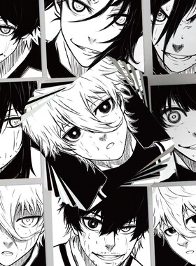 124张蓝色监狱贴纸动漫周边黑白蜂乐回千切豹马御影玲手机壳笔记本电脑平板ipad防水贴画diy