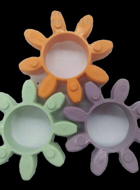 KTR ROTEX38联轴器梅s花垫弹性体98/92sha聚氨酯胶圈垫块紫色橘色