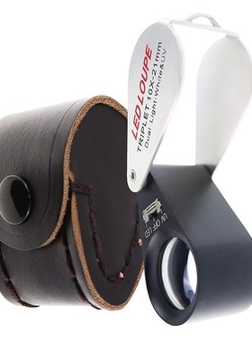 10X nificationl Jeweler Loupe Triplet Lens nifier with 6 LED